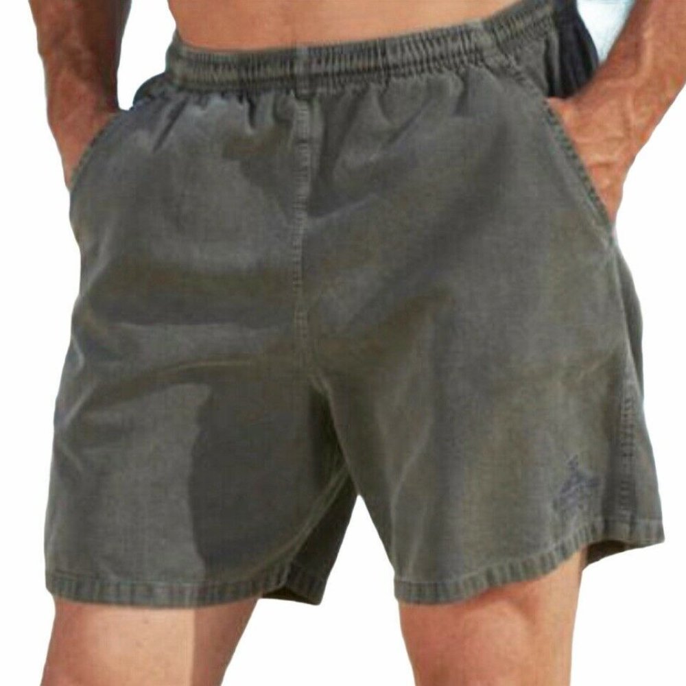 Crazy Shirts Men’s Crater Dyed Gray Elastic Waist